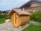 Preview: Fasssauna  Saunafass mit Holzofen Sauna holzbeheizt mit Lärchen Vollholz Dach